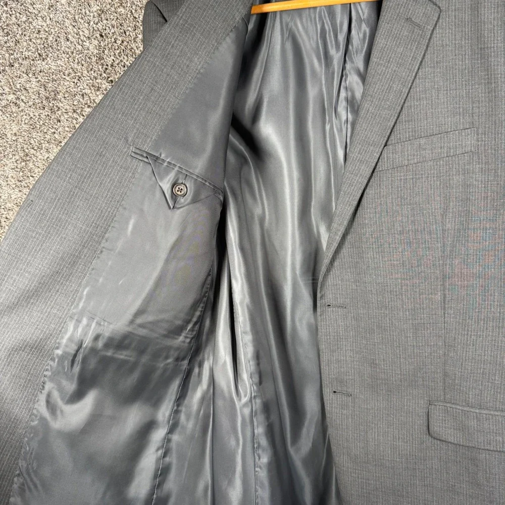 Ralph Ralph Lauren Mens 44R Grey Wool Micro‎ Stripe Blazer Sport Coat Canada